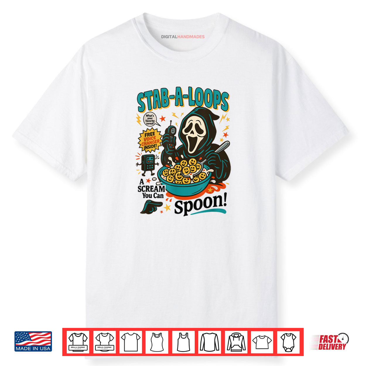 Stab A Loops Horror Cereal Box Halloween Killer Breakfast Shirt Stab A Loops Horror Cereal Box Halloween Killer Breakfast Shirt