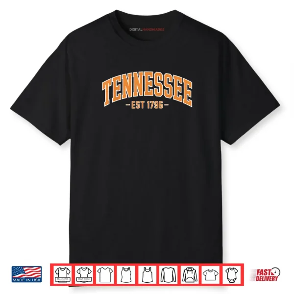 State of Tennessee Est 1796 Pride Classic TN Themed Orange Shirt