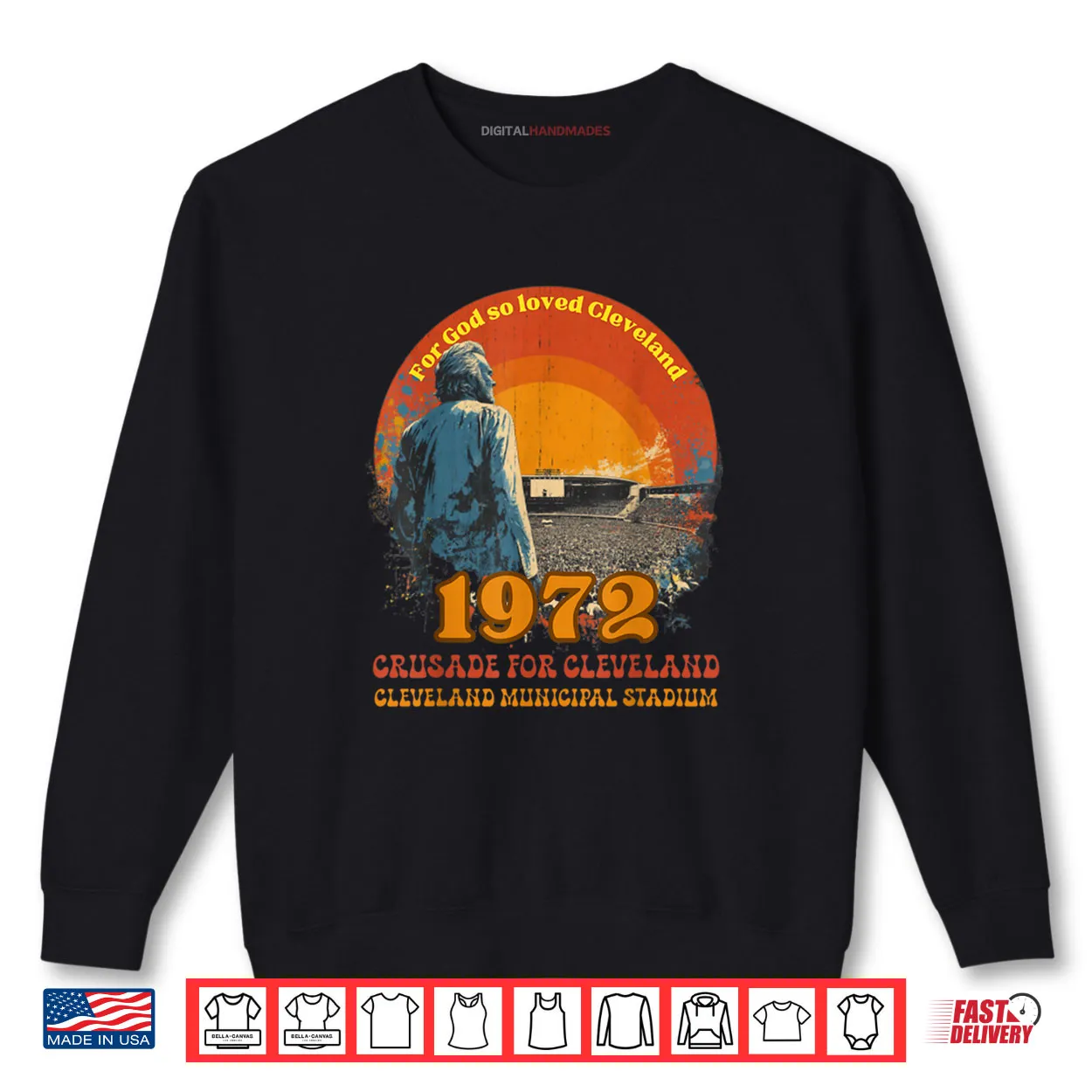 1972 Cleveland Municipal Stadium Christian Revival Shirt 1972 Cleveland Municipal Stadium Christian Revival Shirt