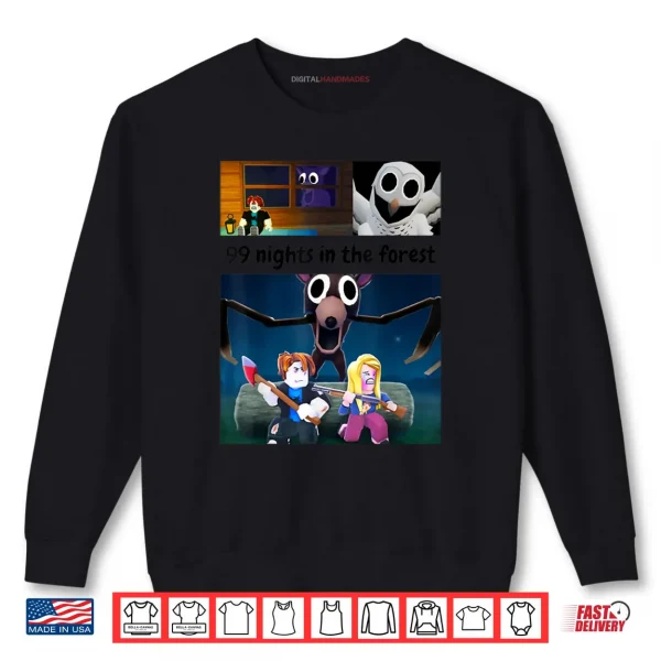 99 Nights in The Forest Fan Merch Shirt 1 Sweatshirt 99 Nights in The Forest Fan Merch Shirt