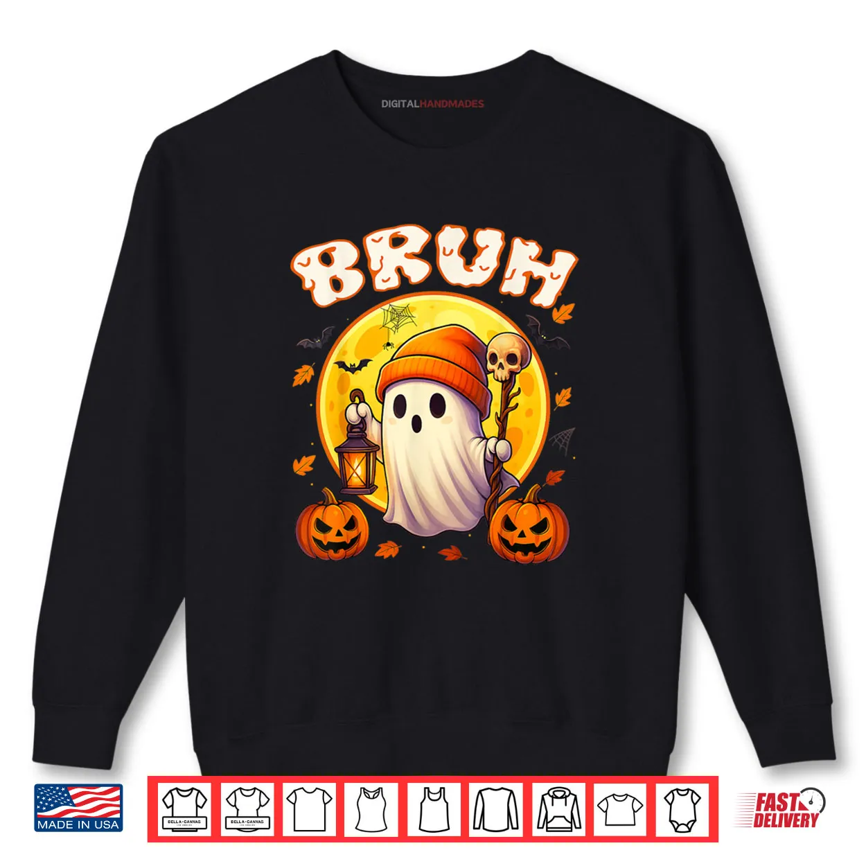 Bruh Ghost Halloween Cute Ghost Trick Or Treat Candy Shirt Bruh Ghost Halloween Cute Ghost Trick Or Treat Candy Shirt