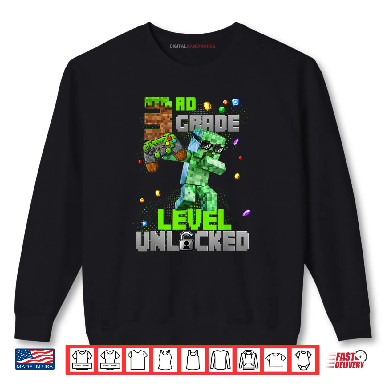 Controller 3rd Grade Level Unlocked Back to School Kids Boys Shirt Controller 3rd Grade Level Unlocked Back to School Kids Boys Shirt