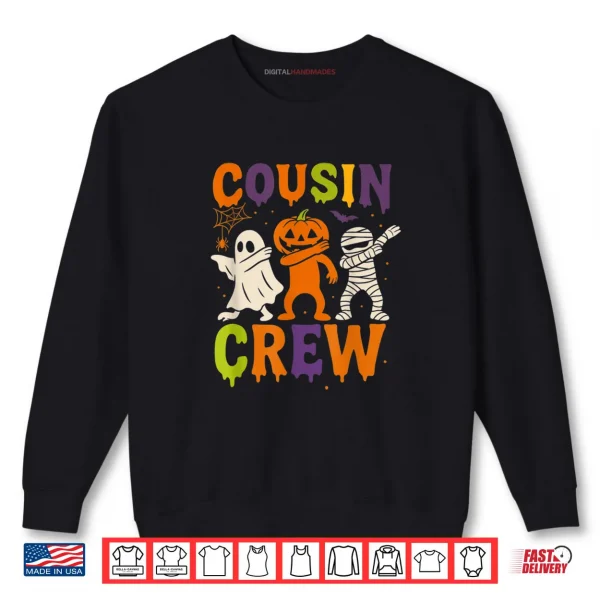 Sweatshirt Cousin Crew 2025 Kids Matching Cousins Spooky Halloween Shirt