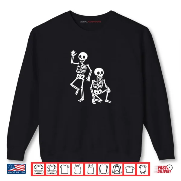 Sweatshirt Dancing Skeletons Cartoon Halloween Anti T.R.U.M.P Shirt
