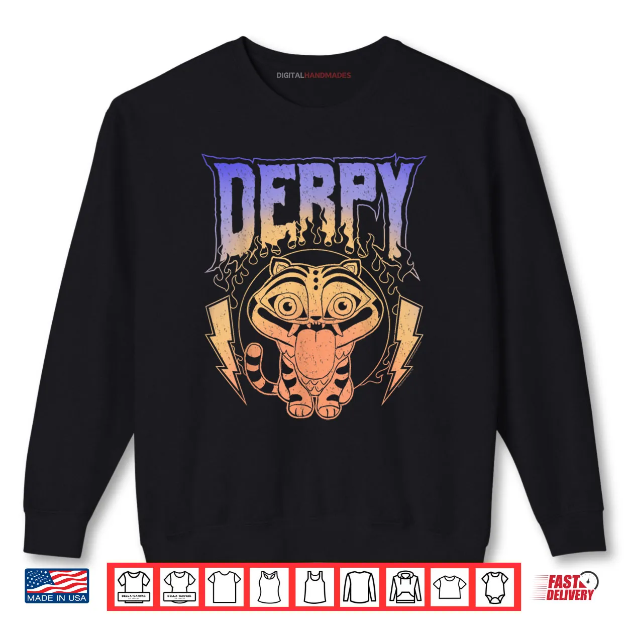 Derpy Retro Metal Band Style Logo Shirt Derpy Retro Metal Band Style Logo Shirt