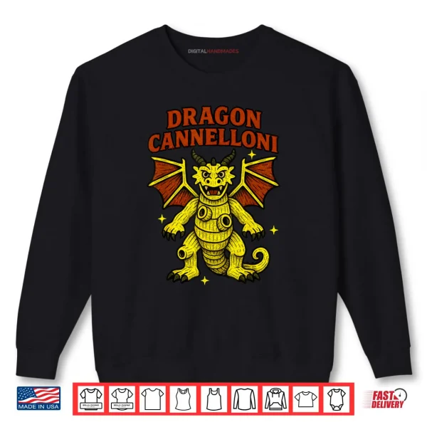 Dragon Cannelloni Funny Italian Brainrot Pasta Kids Meme Shirt 1 Sweatshirt Dragon Cannelloni Funny Italian Brainrot Pasta Kids Meme Shirt