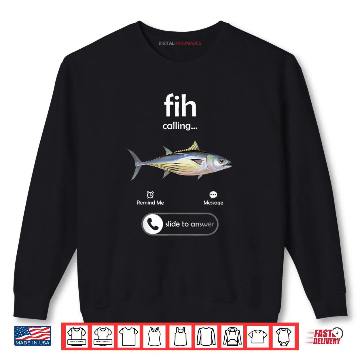 Fih Calling Slide to Answer Funny Fishing Meme Fisherman Shirt Fih Calling Slide to Answer Funny Fishing Meme Fisherman Shirt