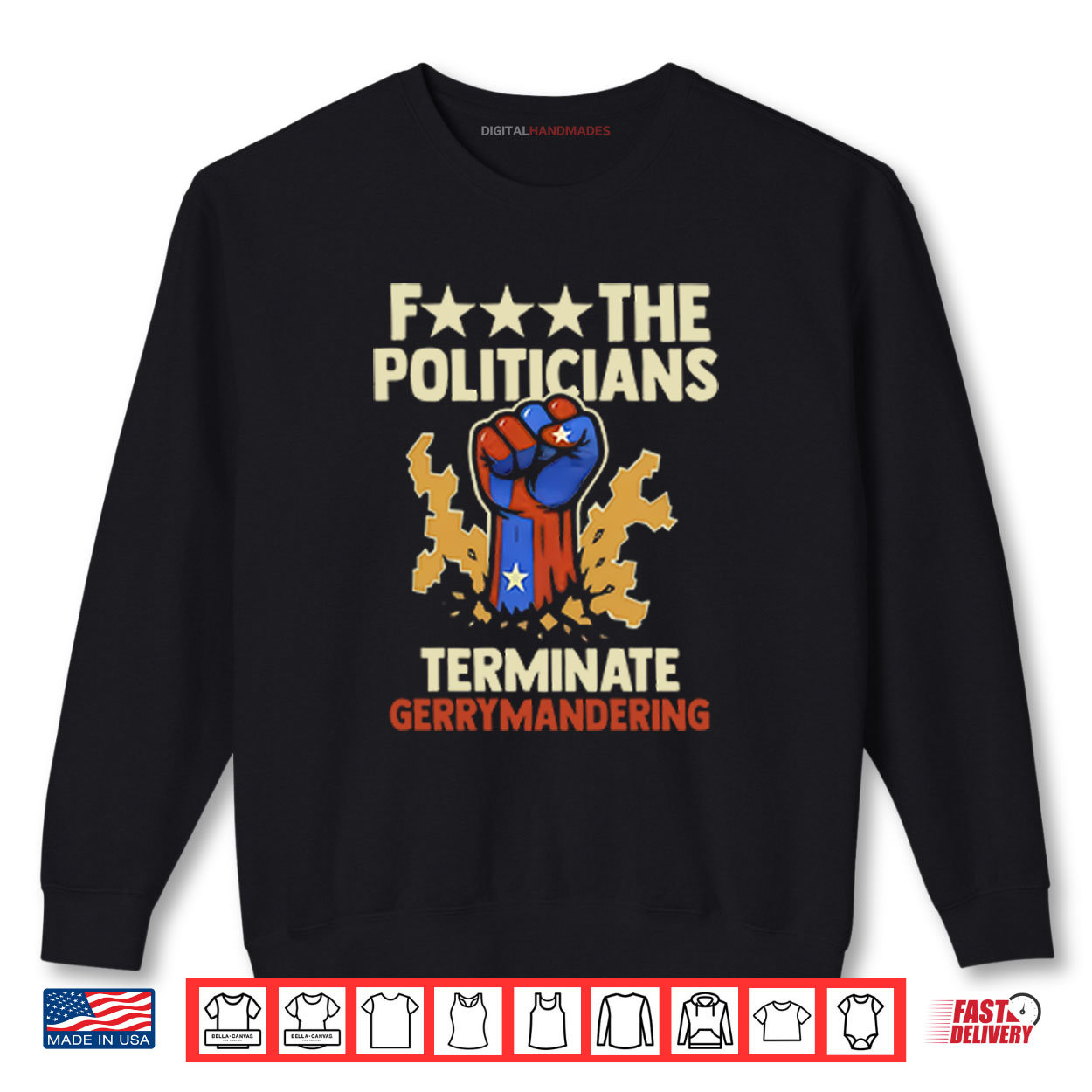 Fuck The Politicians Terminate Gerrymandering Shirt Fuck The Politicians Terminate Gerrymandering Shirt