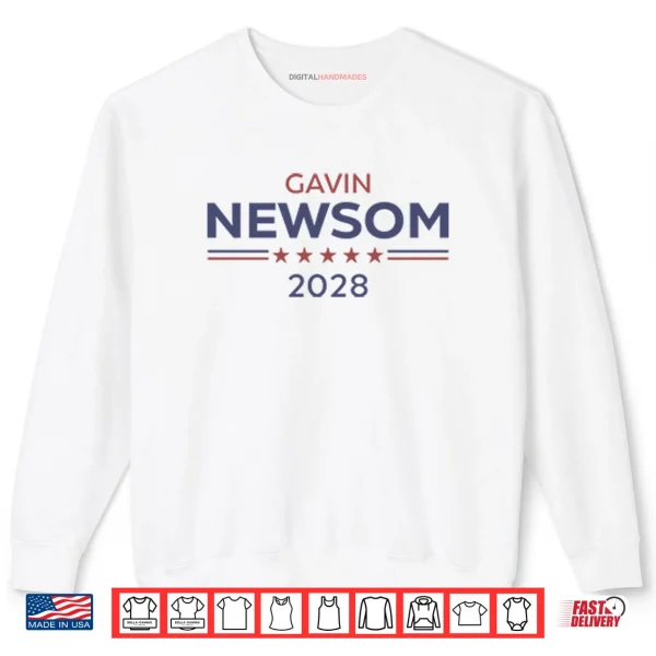 Sweatshirt Gavin Newsom 2028 USA Shirt