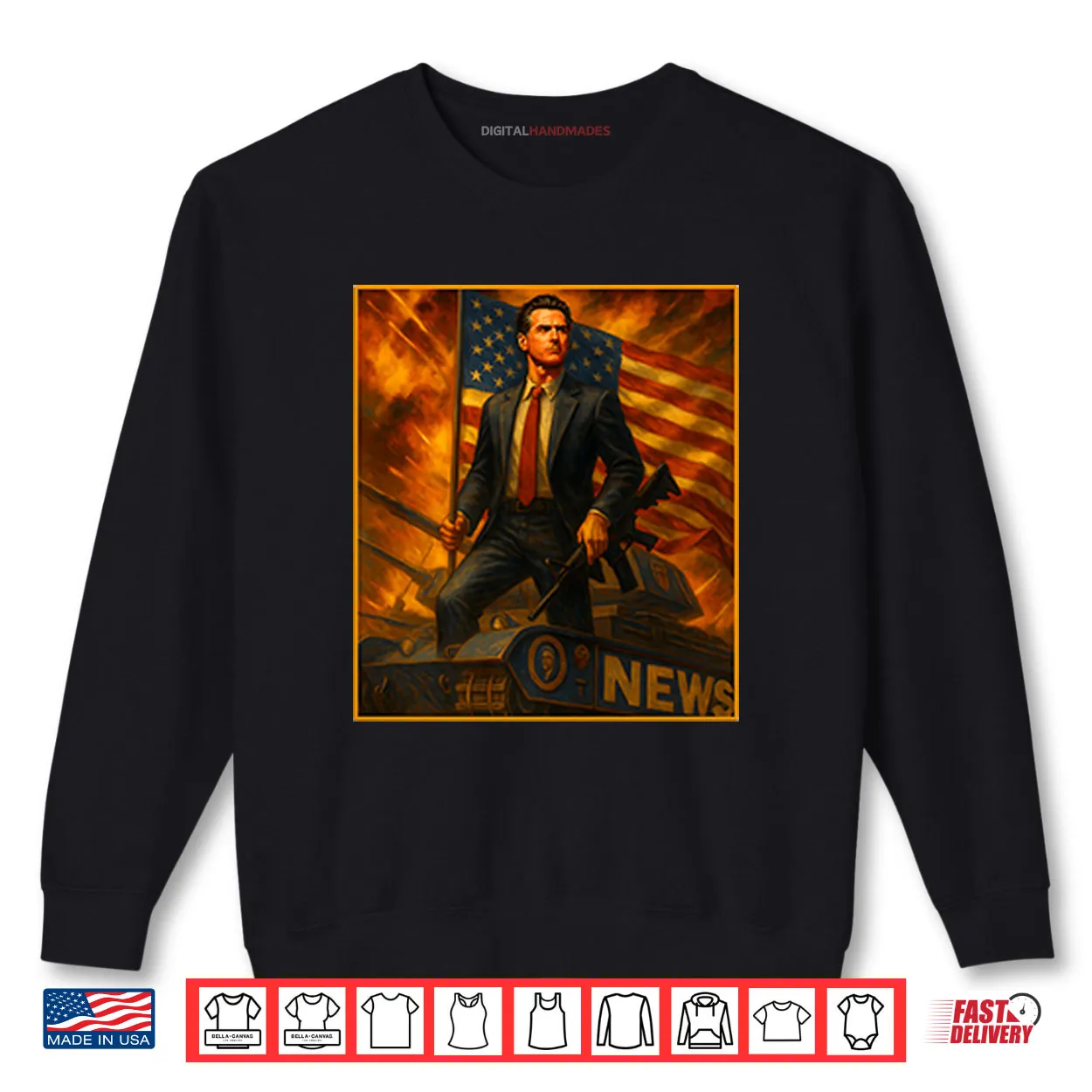 Gavin Newsom Patriotic Tank Shirt Gavin Newsom Patriotic Tank Shirt