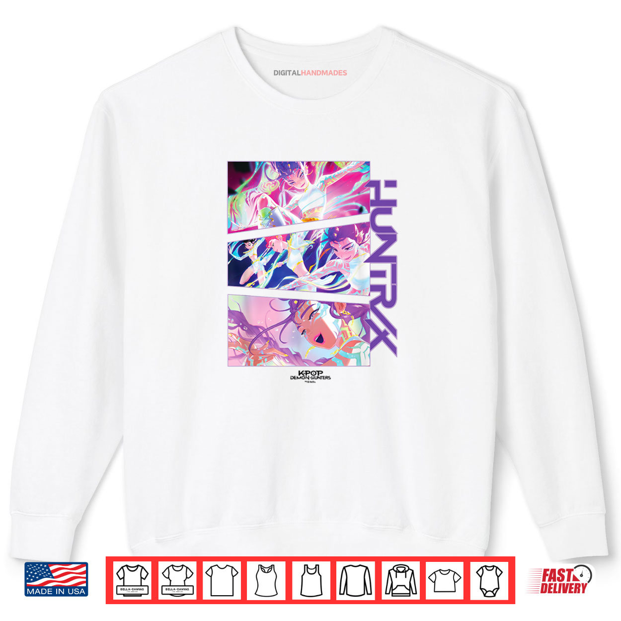 HUNTRIX Anime Style KPop Demon Hunter Shirt HUNTRIX Anime Style KPop Demon Hunter Shirt