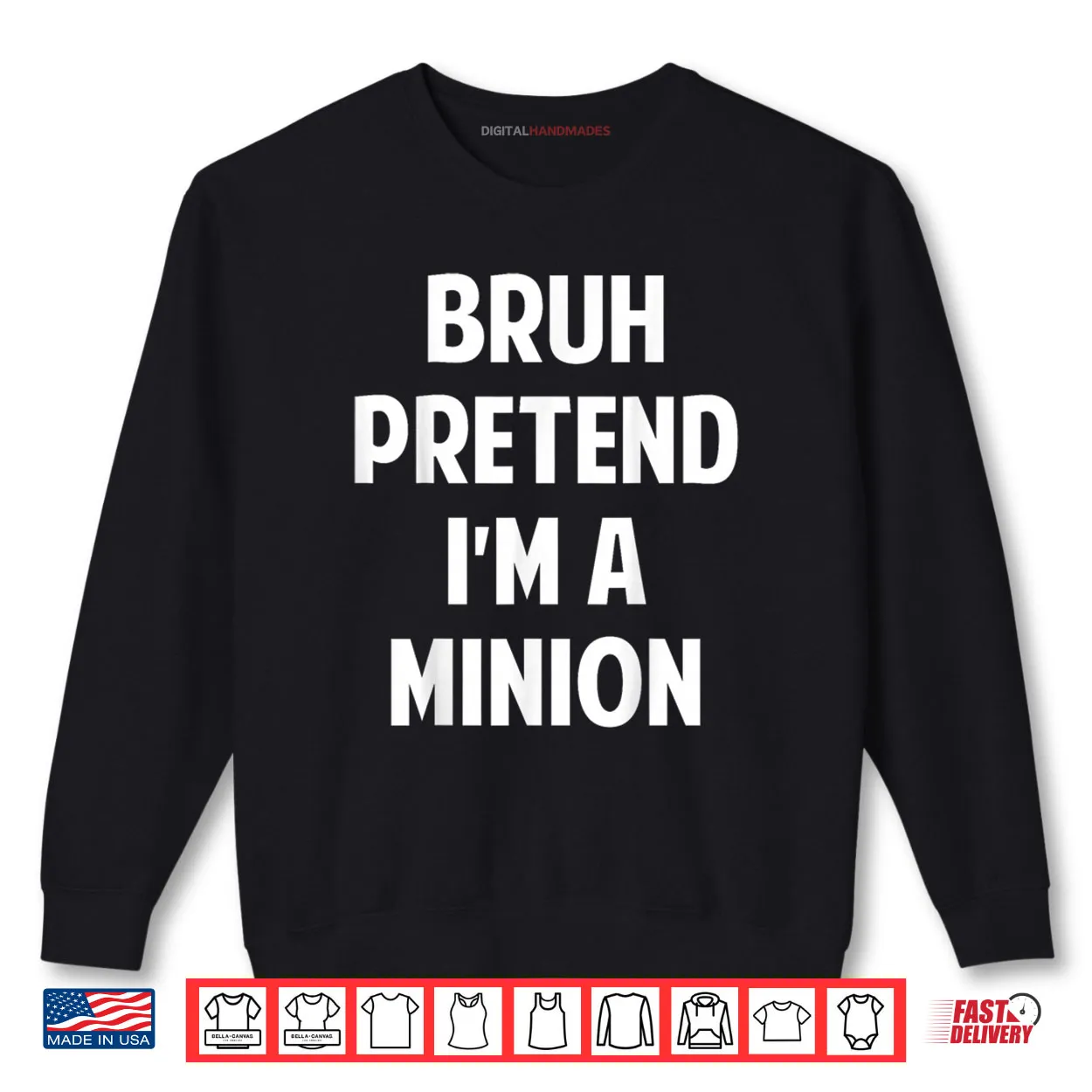 Halloween Bruh Pretend I’m a Minion Funny Costume Shirt Halloween Bruh Pretend I’m a Minion Funny Costume Shirt