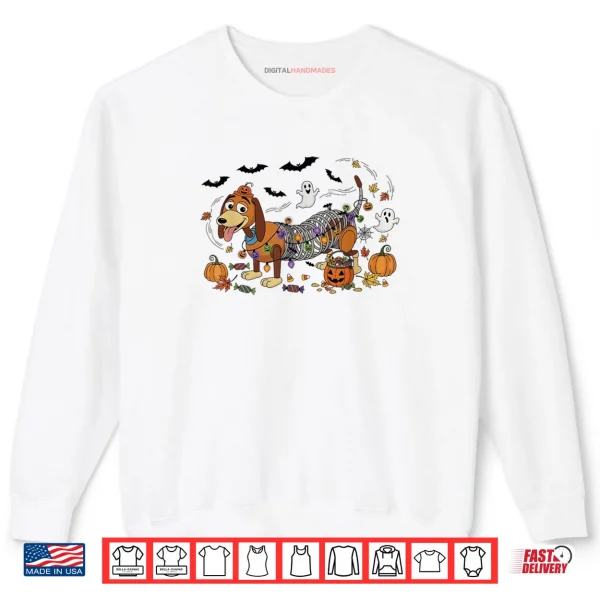 Halloween Slinky Dachshund Skeleton Dog Shirt Trick or Treat Shirt 1 Sweatshirt Halloween Slinky Dachshund Skeleton Dog Shirt Trick or Treat Shirt