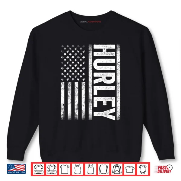 Sweatshirt Hurley KY Vintage Us American Flag Shirt