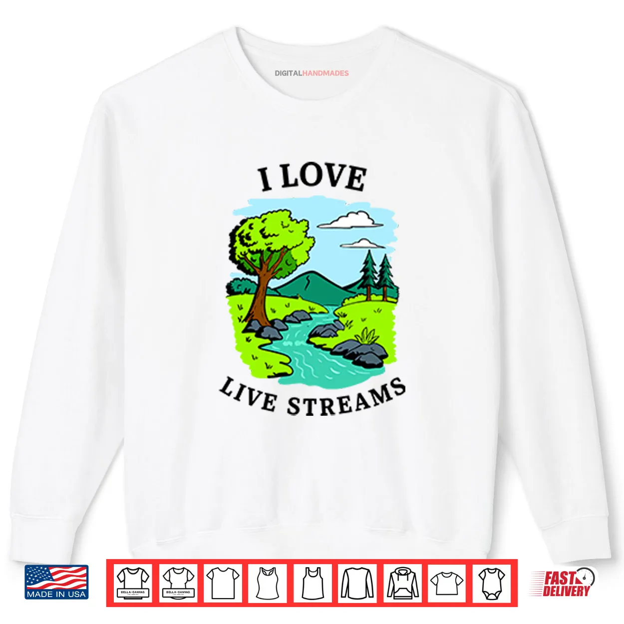I Love Live Streams Shirt I Love Live Streams Shirt