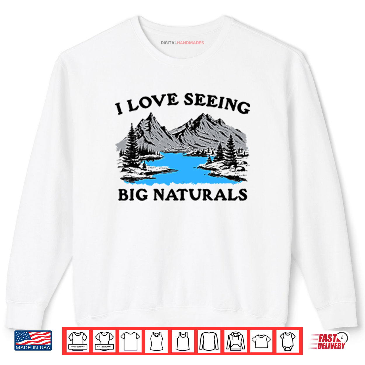 I Love Seeing Big Naturals Shirt I Love Seeing Big Naturals Shirt