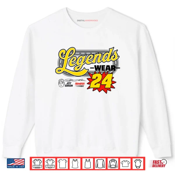 Sweatshirt Jeff Gordon Legends Wear 24 Hendrick Motorsports Shirt