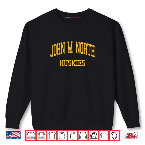 Sweatshirt John W. North High School HS Riverside CA Retro Sports Shirt