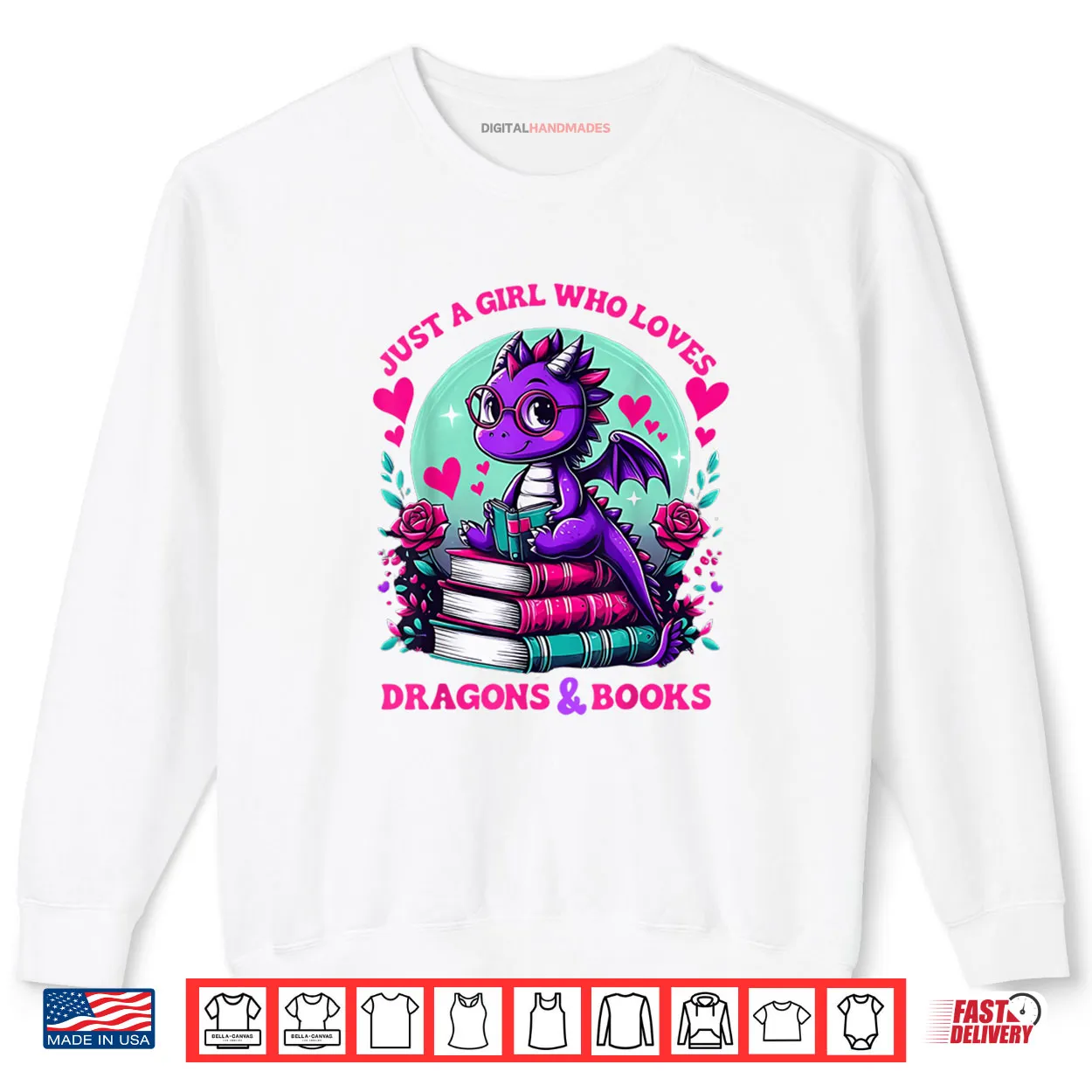 Just A Girl Who Loves Dragons And Books Dragon Reading Shirt Just A Girl Who Loves Dragons And Books Dragon Reading Shirt