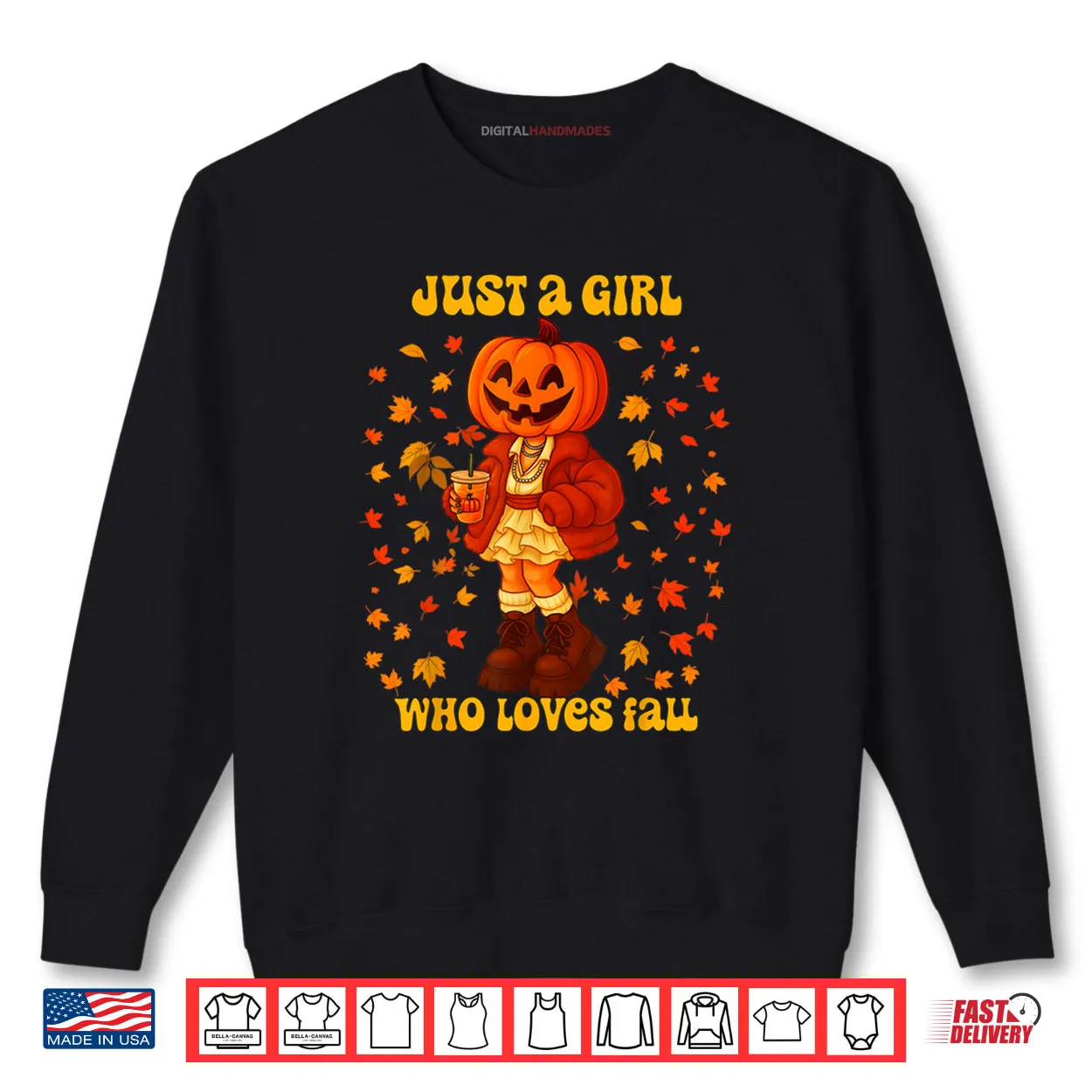 Just A Girl Who Loves Fall Pumpkin Head Autumn Shirt Just A Girl Who Loves Fall Pumpkin Head Autumn Shirt