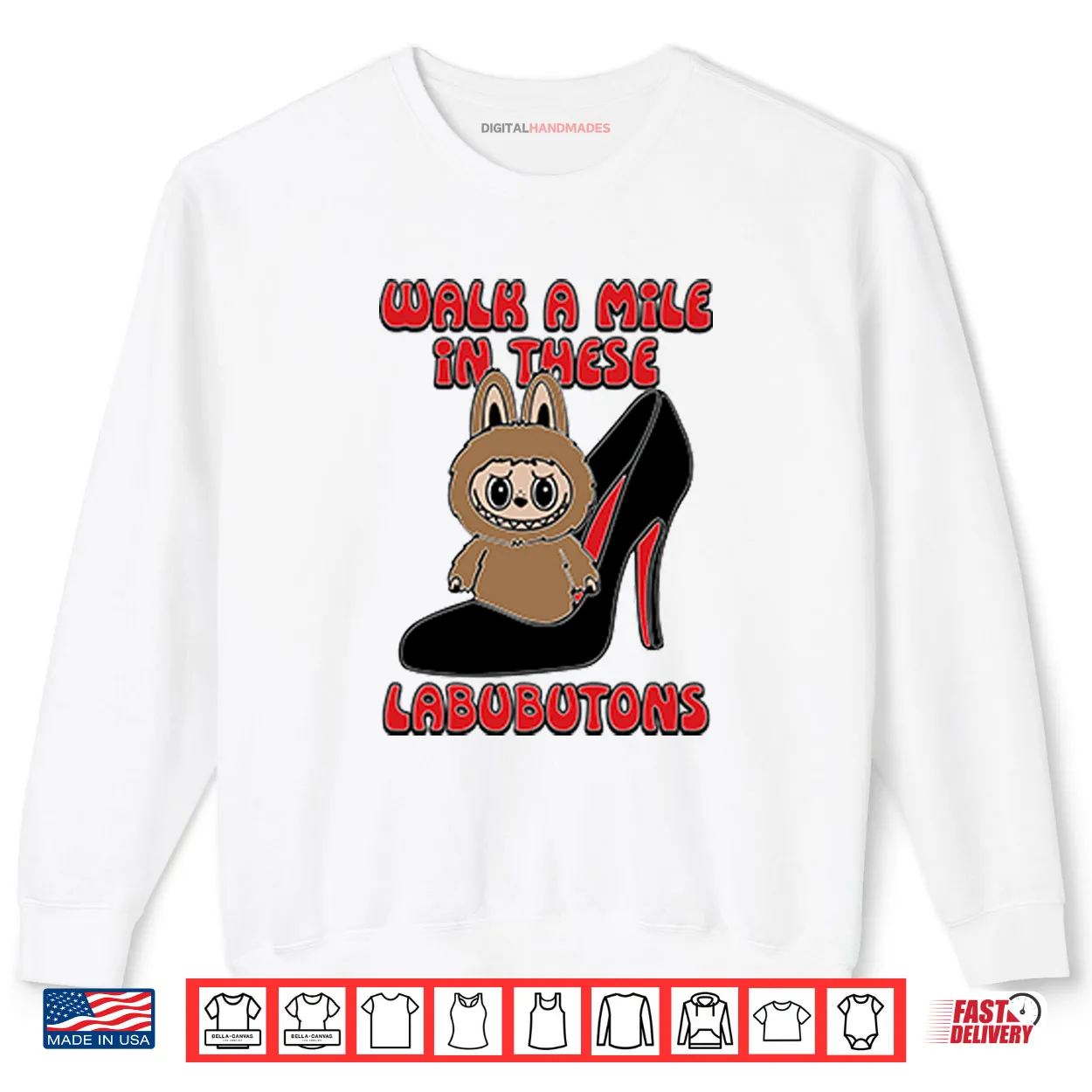 Labubu Walk A Mile In These Labubutons Shirt Labubu Walk A Mile In These Labubutons Shirt