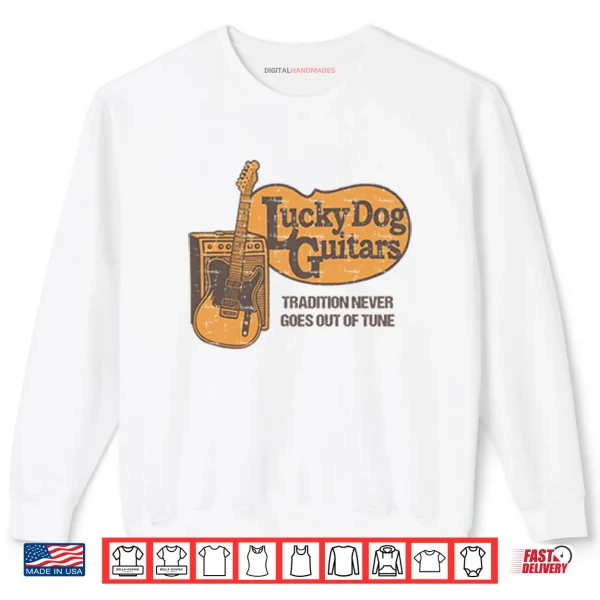 Sweatshirt Lucky Dog Guitars Cracker Barrel Shirt