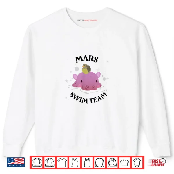 Sweatshirt Mars Swim Team Hippo Shirt