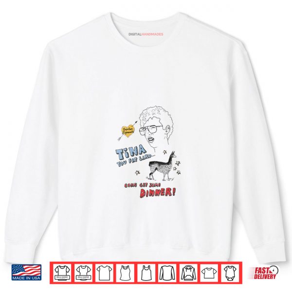 Sweatshirt Napoleon Dynamite Tina Get Your Dinner Sketchbook Shirt
