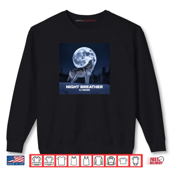 Sweatshirt Night Breather DJ NBGEE Lone Wolf Shirt