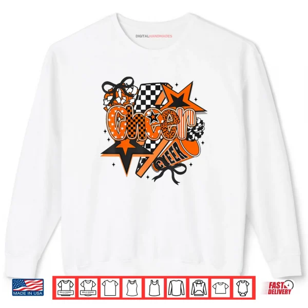 Sweatshirt Preppy Cheer Game Day Cheer Mom Cheerleader Go Cheer Shirt