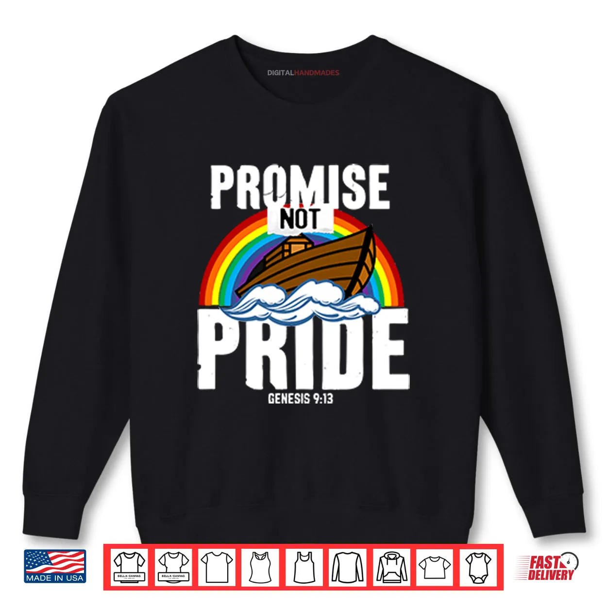 Rainbow Promise Not Pride Genesis 9 13 Shirt Rainbow Promise Not Pride Genesis 9 13 Shirt