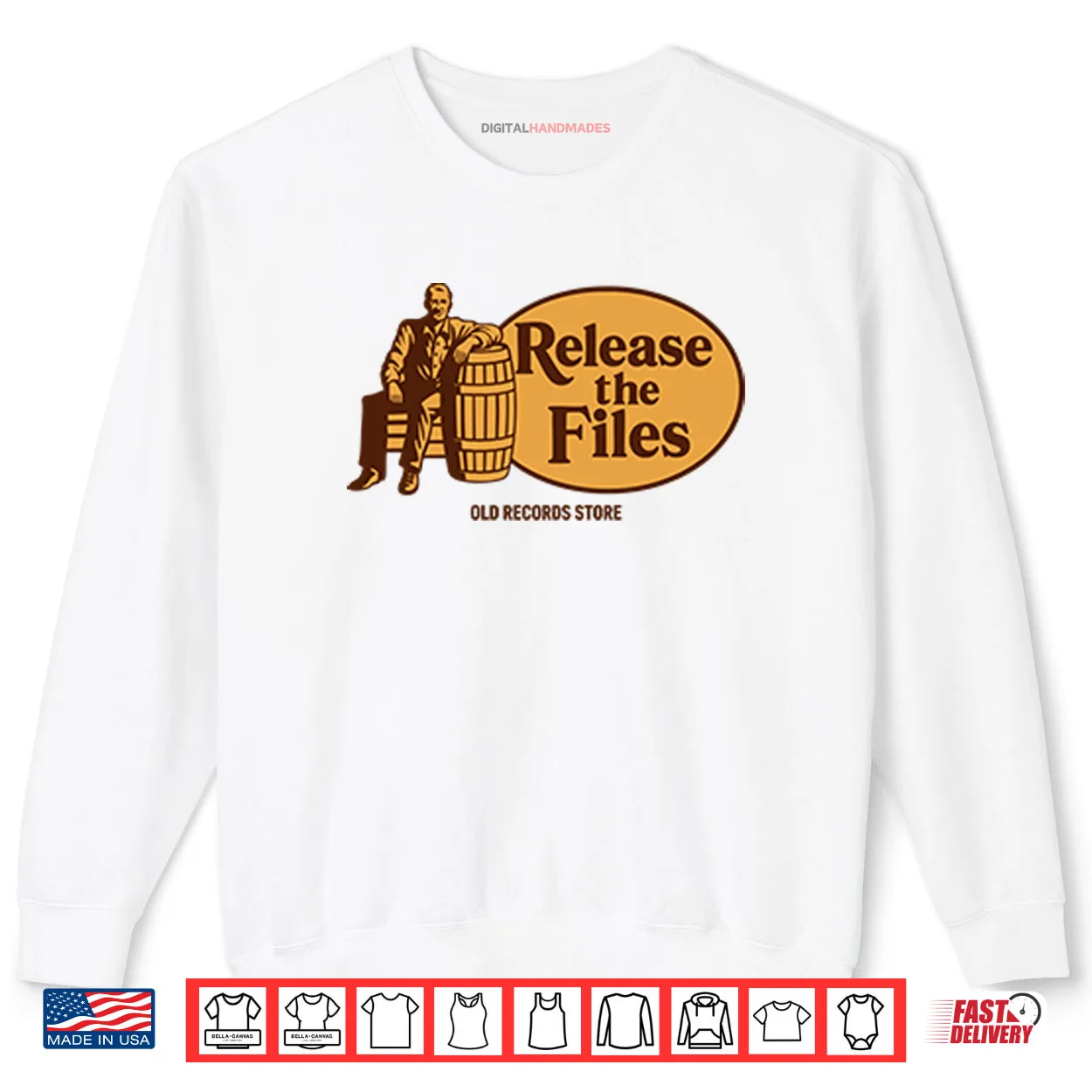 Release The Files Old Records Store Shirt Release The Files Old Records Store Shirt