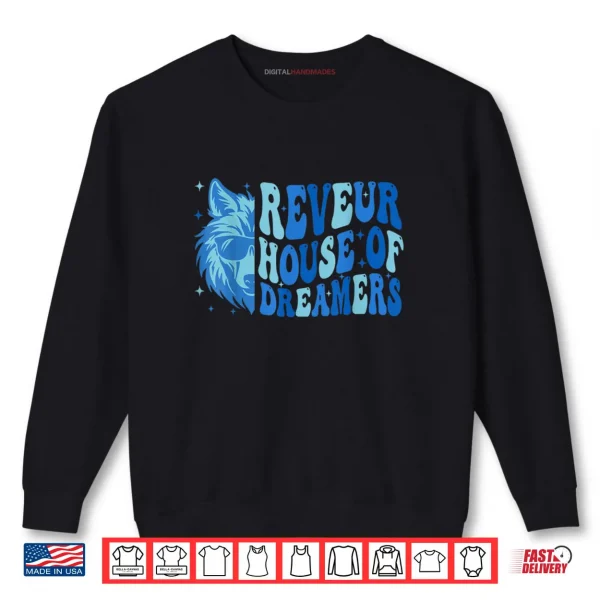 Sweatshirt Retro Reveur House of Dreamers Blue Wolf Team Spirit Shirt