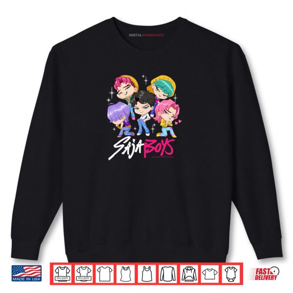 Sweatshirt Saja Boys Chibi Boy Band Group Shot Shirt
