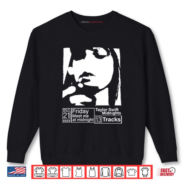 Sweatshirt Taylor Swift Midnights Album Cover Shirt