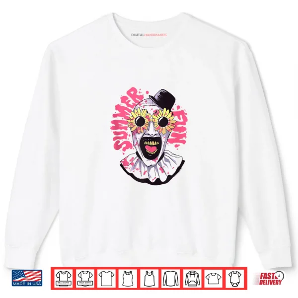 Terrifier Summer Fun Sunglasses Art The Clown Horror Movie Shirt 1 Sweatshirt Terrifier Summer Fun Sunglasses Art The Clown Horror Movie Shirt