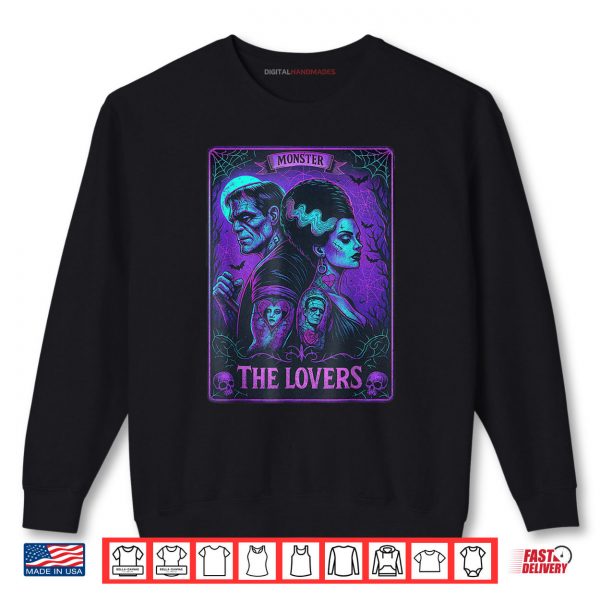 Sweatshirt The Monster Frankenstein And Bride The Lovers Tarot Card Shirt
