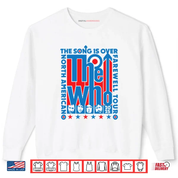 Sweatshirt The Who North American Farewell Tour 2025 Shirt