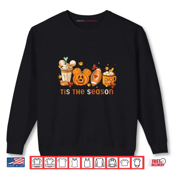 Sweatshirt Tis The Season Autumn Halloween Pumpkin Fall Drink Shirt