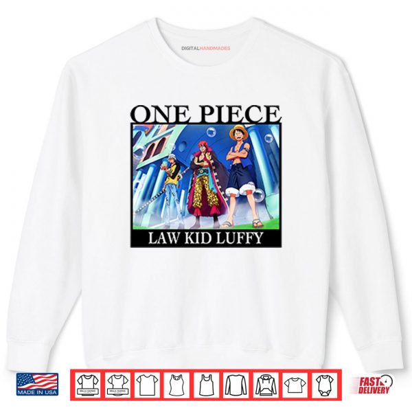 Tom Brady One Piece Law Kid Luffy Shirt 1 Sweatshirt Tom Brady One Piece Law Kid Luffy Shirt