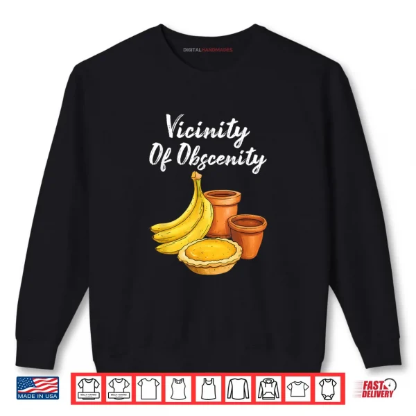 Sweatshirt Vicinity of Obscenity Inspired Rock Band Lyric Parody Shirt