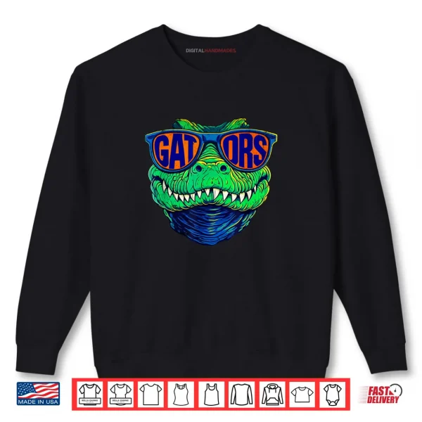 Sweatshirt Vintage Gators Sunglasses Throwback Animals Shirt