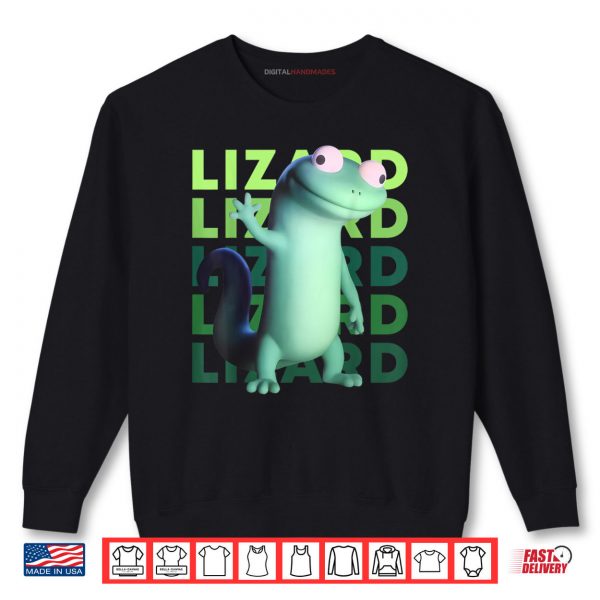 Sweatshirt Weirdcore Animal Women Men Lizard Lizard Lizard Meme Shirt