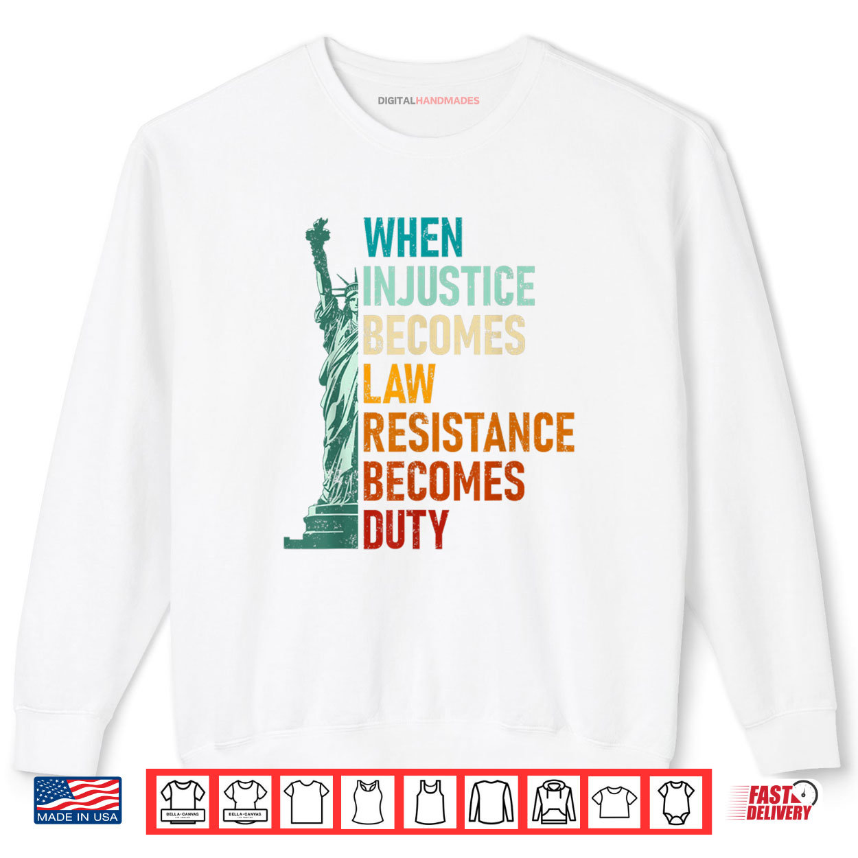 When Injustice Becomes Law Resistance Becomes Duty Souvenir Shirt When Injustice Becomes Law Resistance Becomes Duty Souvenir Shirt