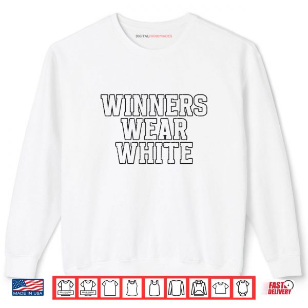 Sweatshirt Winners Wear White Matching Summer Camp Shirt