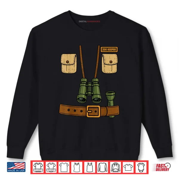 Sweatshirt Zoo Keeper Jungle Safari Explorer Halloween Costume Animal Shirt