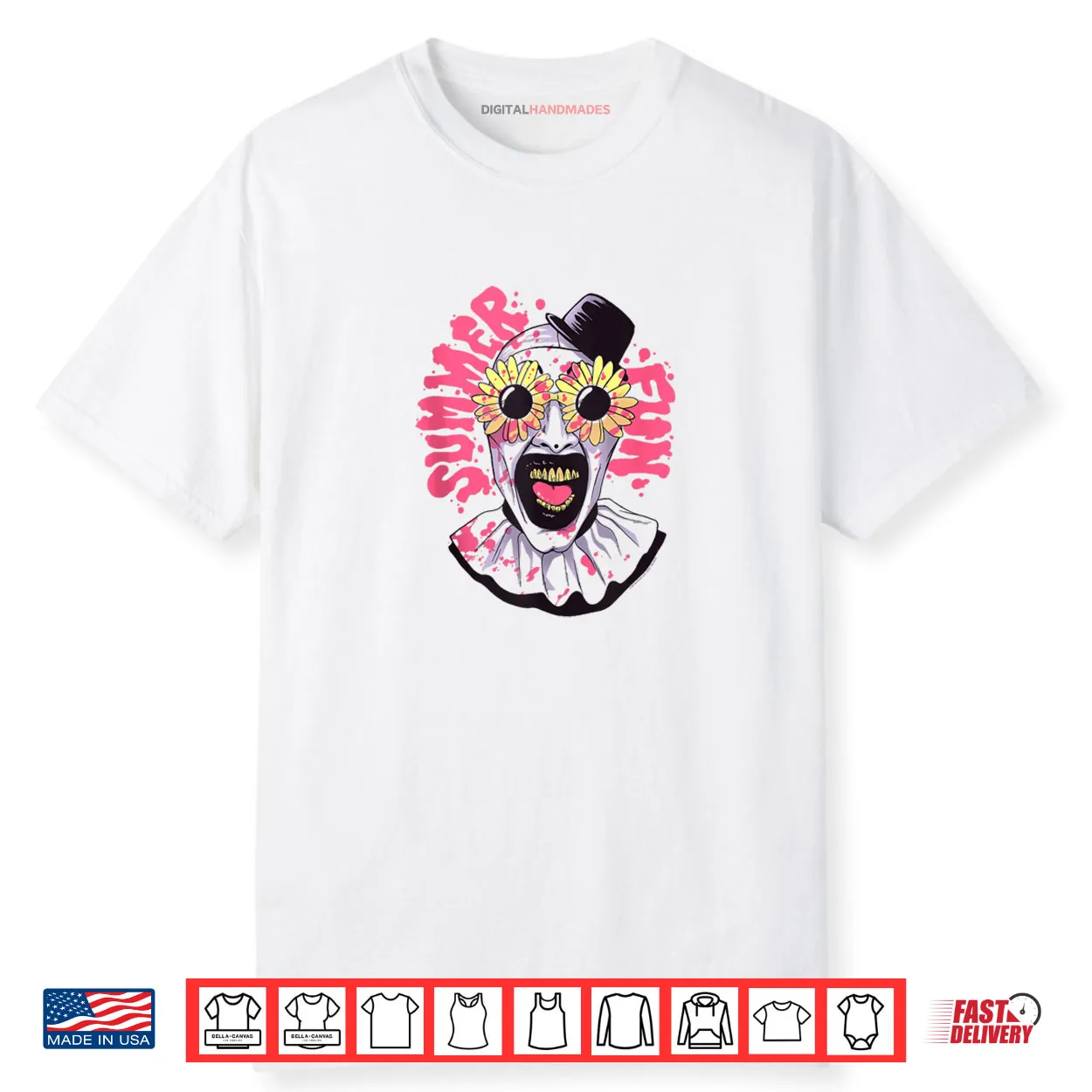 Terrifier Summer Fun Sunglasses Art The Clown Horror Movie Shirt Terrifier Summer Fun Sunglasses Art The Clown Horror Movie Shirt