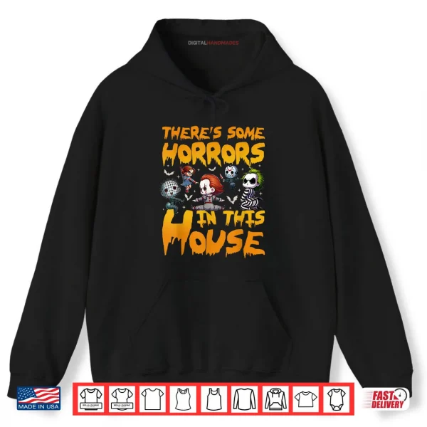 Theres Some Horrors in This House Funny Halloween Monsters Shirt