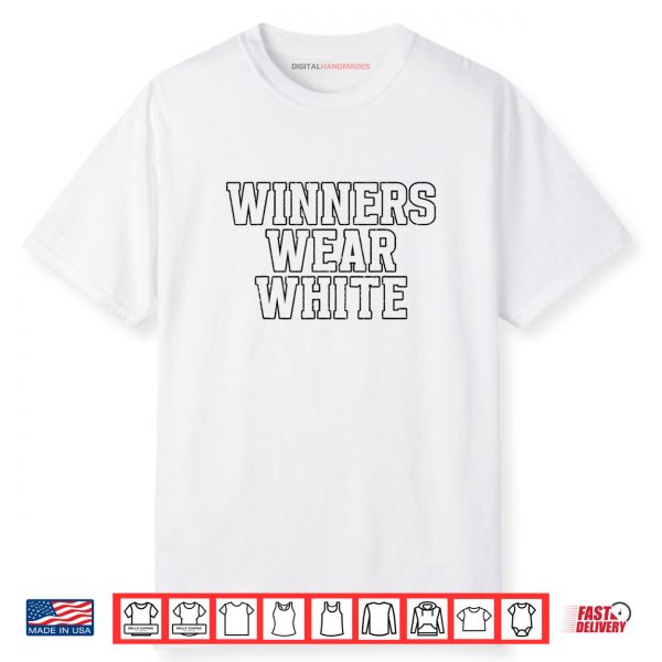 Winners Wear White Matching Summer Camp Shirt