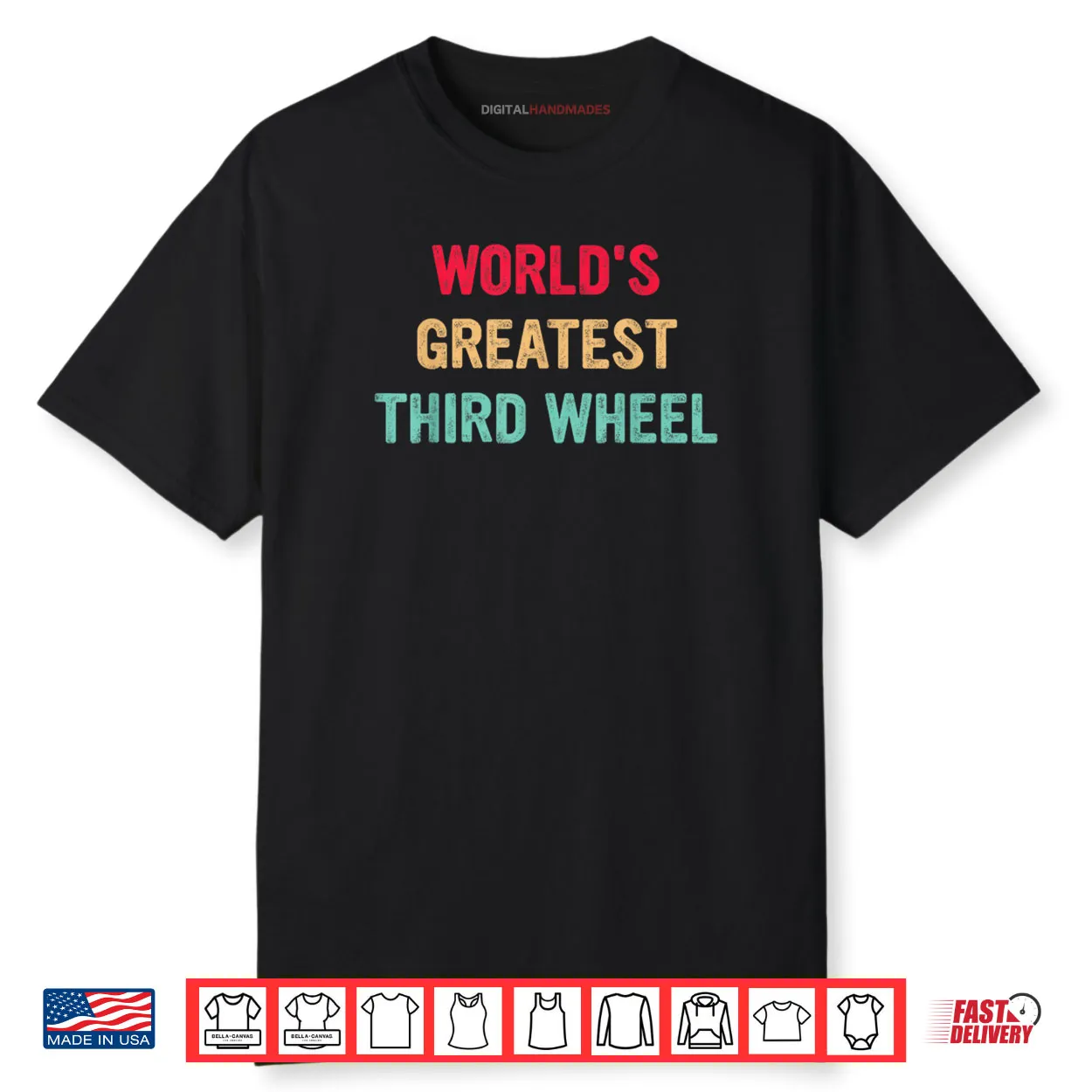 World’s Greatest Third Wheel Funny Retro Vintage Shirt World’s Greatest Third Wheel Funny Retro Vintage Shirt